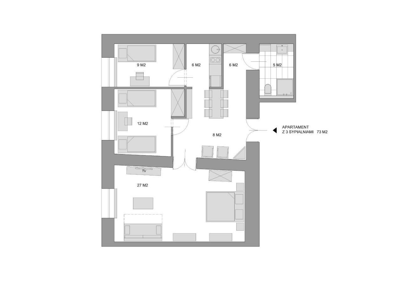 Sewa Apartments 克拉科夫 外观 照片